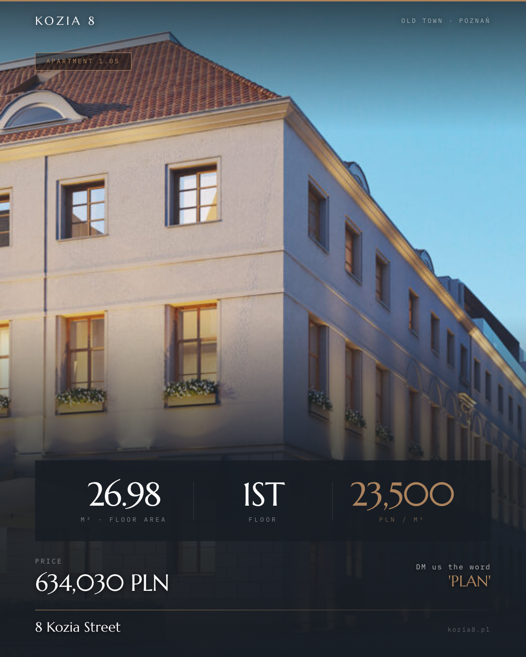 Kozia 8 apartment listing